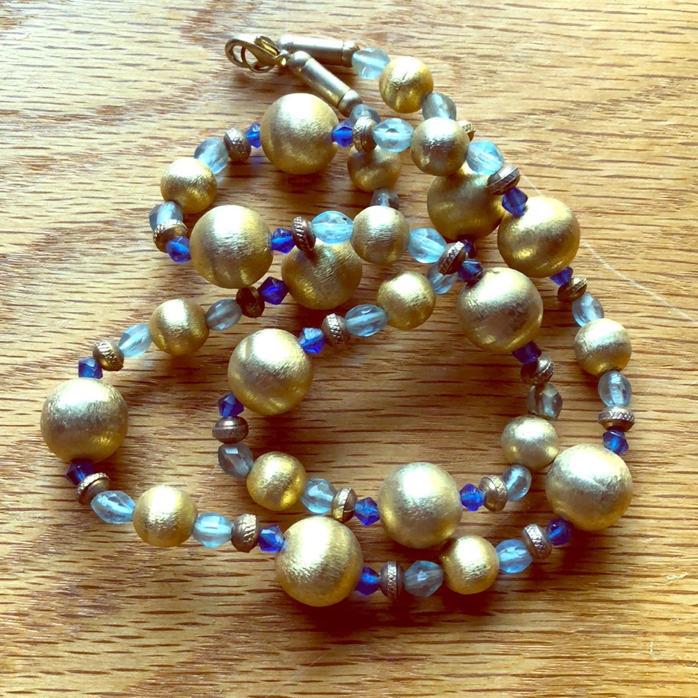 Bow and Gold Metal Beads